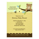 Honey Bear & Bumble Bee Baby Shower Invitation