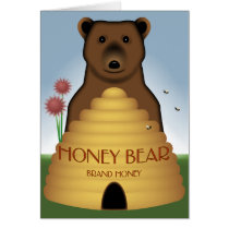 Honey Bear Card by BearOnTheMountain Honey Bear Card