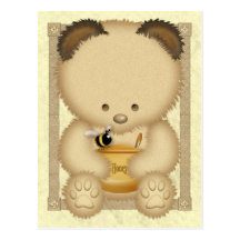 Honey Bear Postcard