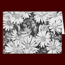 Honey Bee Art Card Wildflower Custom Greeting Card cards