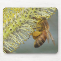 Honey Bee at Work mousepads by idream10 Honey Bee at Work mousepads