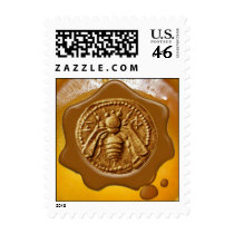 HONEY BEE ,BEEKEEPER BROWN WAX SEAL STAMPS