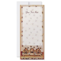 HONEY BEE ,BEEKEEPER FULL COLOR RACK CARD