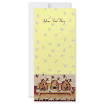 HONEY BEE ,BEEKEEPER RACK CARD TEMPLATE
