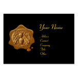 HONEY BEE BROWN WAX SEAL / Cupid the Honey Thief Business Cards