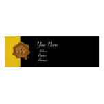 HONEY BEE BROWN WAX SEAL / Cupid the Honey Thief Business Card