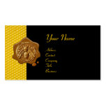 HONEY BEE BROWN WAX SEAL / Cupid the Honey Thief Business Card Template