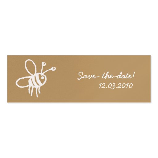 Honey Bee Business Card (front side)