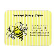 Honey Bee Business Card Magnet
