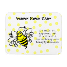 Honey Bee Business Card Magnet