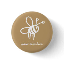 Honey Bee Pinback Button
