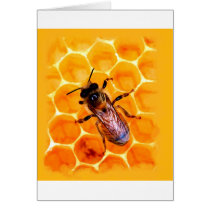 Honey bee card