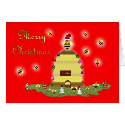 Honey Bee Christmas Card Italian Honey Bee Apiary Zazzle