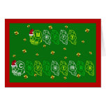 Honey bee Christmas card Italian honey bee apiary