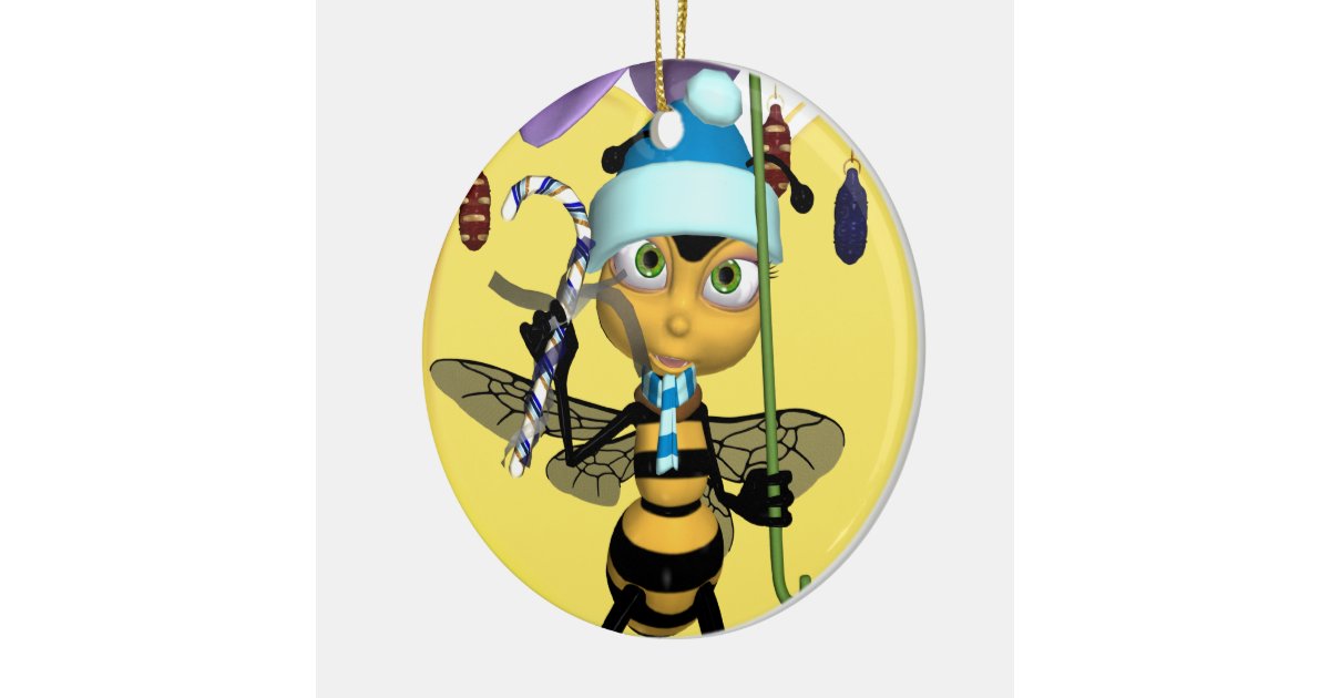 honey bee christmas ornament cute honey bee zazzle honey bee christmas ornament cute honey bee zazzle