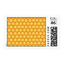 honey bee comb stamp