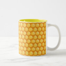 honey bee comb texture mugs