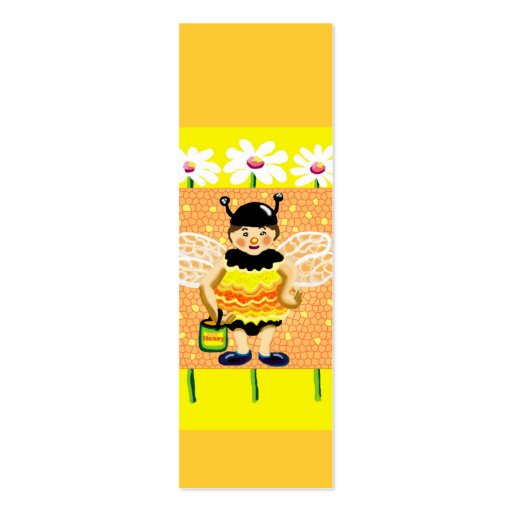 Honey bee happy business cards (back side)