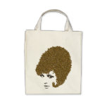 Honey Bee hive Hair-do Tote Canvas Bag