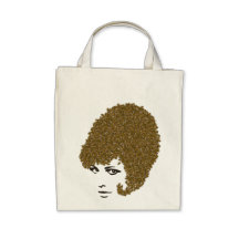Honey Bee hive Hair-do Tote Canvas Bag