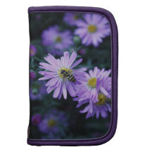 Honey Bee on bright purple flower Organizers