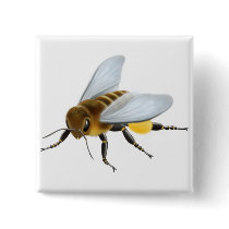 Honey Bee Pin buttons by twopurringcats Honey Bee Pin buttons