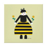 Honey Bee Stretched Canvas Print canvas prints