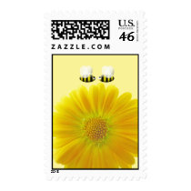 Honey Bees in Love Postage Stamps