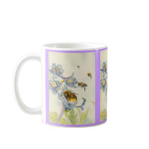 Honey Bees & Morning Glory Flowers EZ2 Customize Mugs