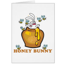Honey Bunny Easter Greeting Card