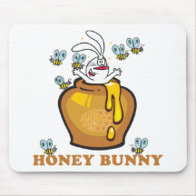 Honey Bunny Easter Mouse Mat