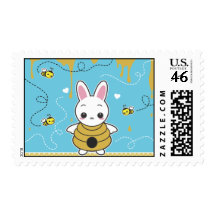 Honey Bunny Postage Stamp