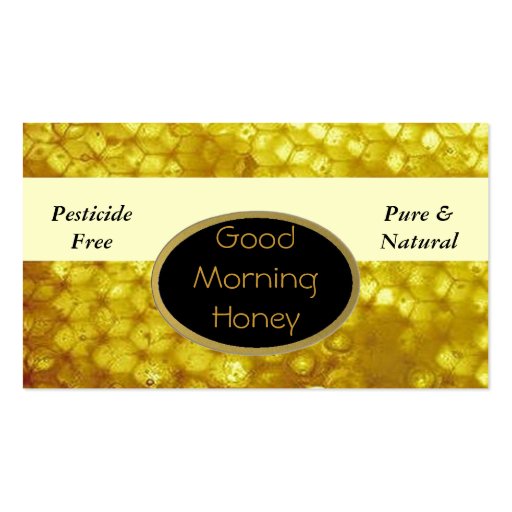 Honey Business Cards (front side)