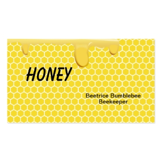 Honey Business Cards for Beekeeping or Apiary