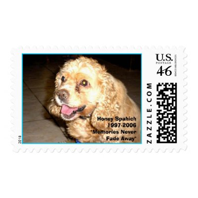 HONEY, COCKER SPANIEL, NOW A MEMORY, Honey Spa... Postage