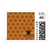 Honey Comb and Bee Postage
