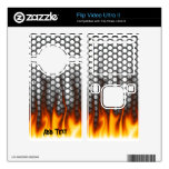 Honey Comb chrome 1 and fire Flip Ultra II Decal