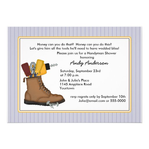 Honey Do Shower Invitation