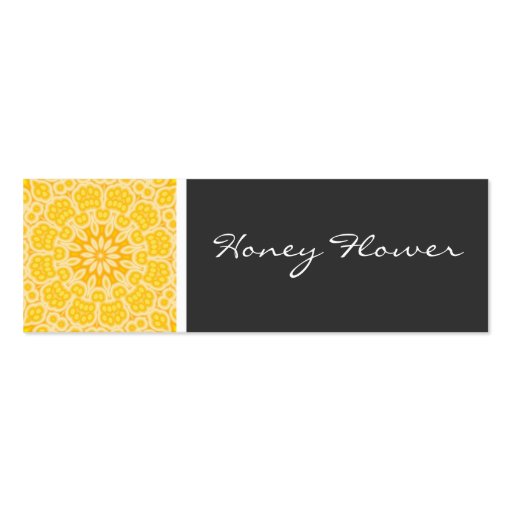Honey Flower Kaleidoscope Business Card (front side)