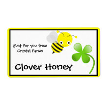 Honey Food Labels Custom Shipping Labels