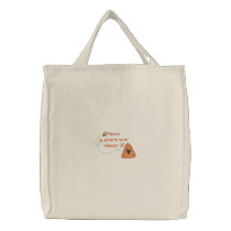Honey Is Home embroidered bags