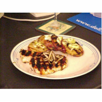 Honey Lime Grilled Swordfish And Garlic Potatos Wi photo sculptures