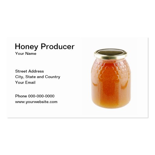 Honey Producer Business Card