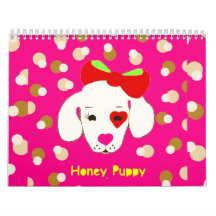 Honey Puppy  Calendar