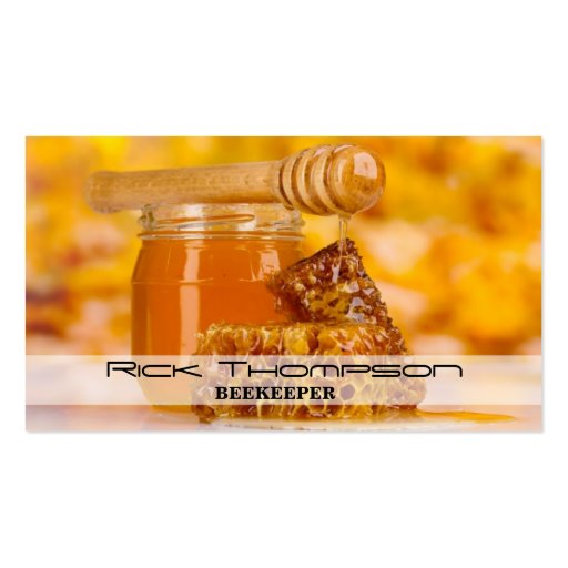 Honey Seller / Beekeeper Business Card (front side)