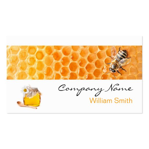Honey Seller - Beekeeper Business Card (front side)