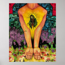 artsprojekt, nichole, camarillo, nichole camarillo, nicholecamarillo.com, art, artist, fine art, mexican art, mexican, mexico, paint, painting, illustration, design, woman, female, print, prints, poster, posters, art poster, art print, archival print, artwork, canvas, canvas print, fine art print, fine art poster, slow like honey, rome, skulls, death, dying, love, life, drug, addiction, religion, being watched, Poster with custom graphic design