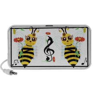 Honey Toon Bee Flowers and Music Speaker