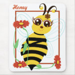 Honey Toon Bee Mousepad mousepads
