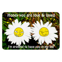 Honey, You are love & loved_ Rectangle Magnets